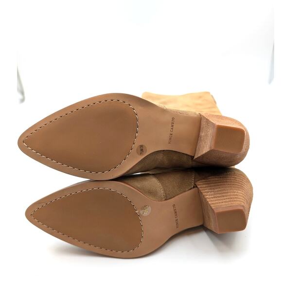 Vince Camuto Sewinny Over the Knee Boots Women's Beige Size US7.5M EU38 - Picture 8 of 9